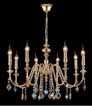 Фото 3 Люстра Crystal Lux MERCEDES SP8 GOLD/COLOR