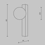 Фото 1 Настенный светильник (бра) Maytoni MOD464WL-L3BS3K