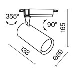 Фото 4 Трековый светильник Technical TR003-1-26W4K-S-W