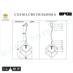 Фото 1 Подвесной светильник iLamp GOLDEN P2483-1S GOLD