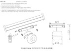 Фото 1 Светильник трековый магнитный Crystal Lux CLT 0.33 011 7W BL-BL 4000K