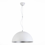 Фото 2 SL279.503.01 Светильник подвесной ST-Luce Белый/Белый, Серебристый E27 1*60W ТАППО