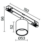 Фото 3 Трековый светильник Technical TR132-4-7W-DS-BS
