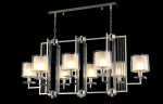 Фото 3 Люстра Crystal Lux NICOLAS SP8 L1000 NICKEL/WHITE