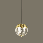 Фото 2 Подвесной светильник MD24001033-1A gold/clear