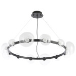 Фото 4 Люстра Crystal Lux BOSQUE SP12 BLACK/TRANSPARENT
