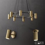 Фото 2 Настенный светильник iLamp PLUM 8860W BRASS&BLACK