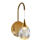 Фото 4 Настенный светильник MB24001004-1A gold/clear