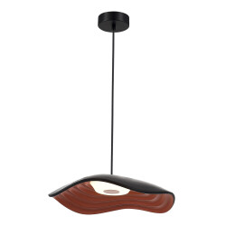 Фото SL6208.401.12 Светильник подвесной ST-Luce Черный/Черный, Оранжевый LED 1*12W 3000K ОАЗИС