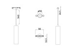 Фото 4 Трековый подвесной светильник Technical TR016-2-12W4K-W