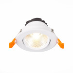 Фото 4 ST211.548.08.36 Св-к встр. Белый LED 1*8W 4000K 640Lm Ra80 36° IP20 D86xH50 220-240V Встраиваемые светильники