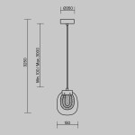 Фото 3 Подвесной светильник Maytoni MOD367PL-L3BSK