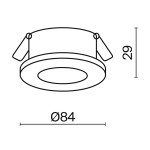 Фото 3 Встраиваемый светильник Technical DL083-01-GU10-RD-B