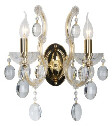 Фото Бра Crystal Lux HOLLYWOOD AP2 GOLD