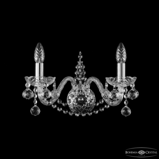Фото Бра хрустальные 1411B/2/160 Ni Balls Bohemia Ivele Crystal
