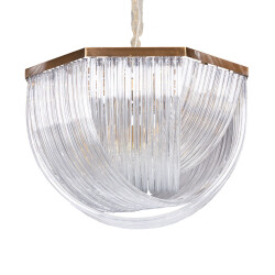 Фото Люстра Murano L12 brass/clear