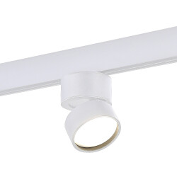Фото ST809.546.09 Магнитный трековый светильник Белый LED 1*9W 4000K 700Lm Ra>90 120° IP20 D85xH126 48V SKYLINE 48