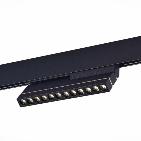 Фото ST805.446.12 Магнитный трековый светильник Черный LED 1*12W 4000K 450Lm Ra>90 36° IP20 L220xW22xH117 SKYLINE 48