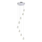 Фото SL6114.103.08 Светильник подвесной ST-Luce Хром/Прозрачный LED 8*3W 3000K CASCATO
