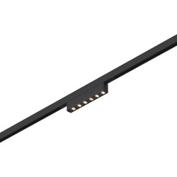 Фото ST666.436.05 Магнитный трековый светильник Черный LED 1*5W 3000K 220Lm Ra>90  IP20 L100xW10xH18 24V SUPER5