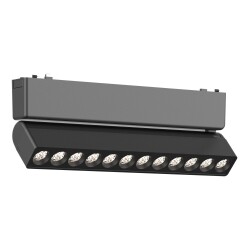 Фото ST675.446.12 Магнитный трековый светильник Черный LED 1*12W 4000K 710Lm Ra>90 >90 IP20 L230xW26xH81 SKYFLAT