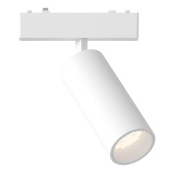 Фото ST677.536.09 Магнитный трековый светильник Белый LED 1*9W 3000K 540Lm Ra>90 >90 IP20 D44xH110 48V SKYFLAT