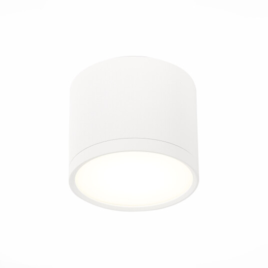 Фото ST113.542.09 Светильник потолочный Белый LED 1*9W 4000K 702Lm Ra>80 120° IP20 D88xH75 170-240V Накладные светильники