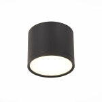 Фото ST113.442.09 Светильник потолочный Черный LED 1*9W 4000K 702Lm Ra>80 120° IP20 D88xH75 170-240V Накладные светильники