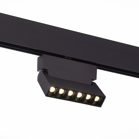 Фото ST362.436.06 Магнитный трековый светильник Черный LED 1*6W 3000K 532Lm Ra>80 36° IP20 L120xW22xH134 SKYLINE 48