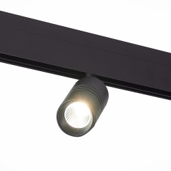 Фото ST365.446.07 Магнитный трековый светильник Черный LED 1*7W 4000K 595Lm Ra>90 36° IP20 D44xH90 48V SKYLINE 48