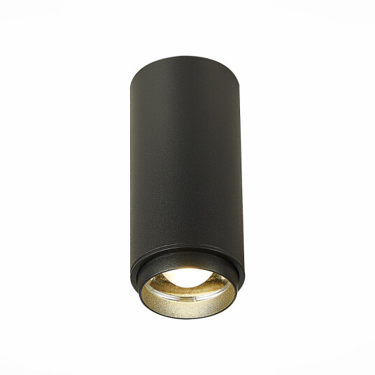 Фото ST600.442.10 Светильник потолочный Zoom Черный LED 1*10W 4000K 1 000Lm Ra>80 15-60° IP20 D59xH130 17 Накладные светильники