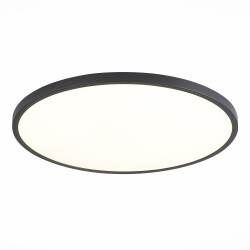 Фото ST601.442.48 Светильник потолочный Черный LED 1*48W 4000K 4 320Lm Ra>90 120° IP20 D600xH27 185-265V Накладные светильники