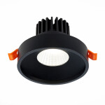 Фото ST751.448.10 Св-к встр. Черный LED 1*10W 4000K 750Lm Ra>90 38° IP20 D100xH75 170-240V Встраиваемые светильники