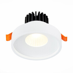 Фото ST751.538.10 Св-к встр. Белый LED 1*10W 3000K 750Lm Ra>90 38° IP20 D100xH75 170-240V Встраиваемые светильники
