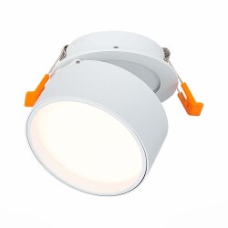 Фото ST651.538.09 Встраиваемый поворотный светильник Белый LED 1*9W 3000K 720Lm Ra>90 120° IP20 D85xH68 1 Встраиваемые светильники