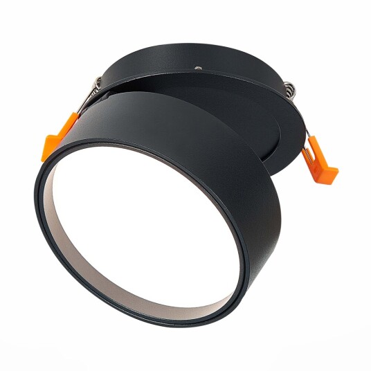 Фото ST651.438.14 Встраиваемый поворотный светильник Черный LED 1*14W 3000K 1 100Lm Ra>90 120° IP20 D105x Встраиваемые светильники