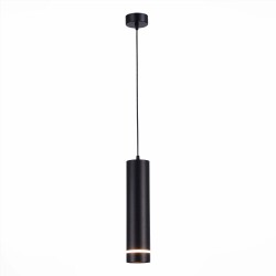 Фото ST115.433.12 Светильник подвесной Черный LED 1*12W 3000K 936Lm Ra>90 120° IP20 D80xH300 165-265V Подвесные светильники