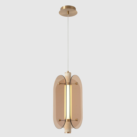 Фото Светильник подвесной Crystal Lux AMARILLO SP18W LED BRASS