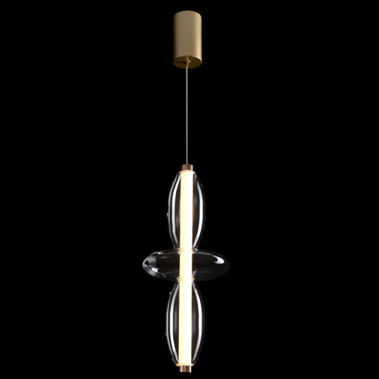 Фото Светильник подвесной Crystal Lux QUASAR SP14W LED TRANSPARENT