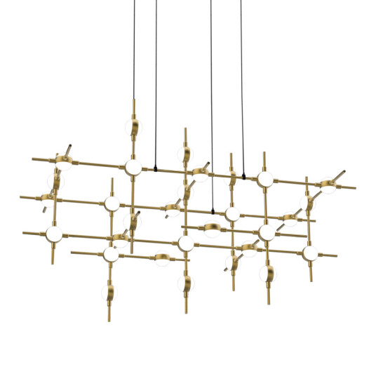 Фото Люстра Molecular 30 black/gold