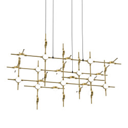 Фото Люстра Molecular 30 black/gold