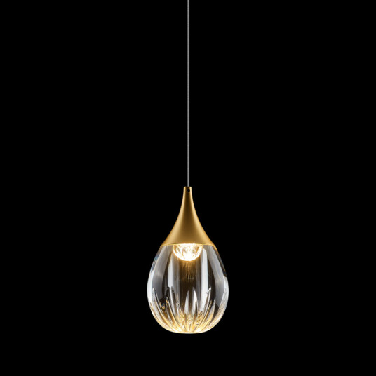 Фото Подвесной светильник MD24001004-1A gold/clear