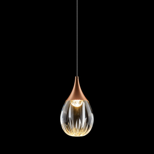 Фото Подвесной светильник MD24001004-1A copper/clear