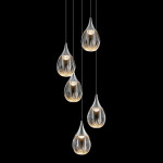 Фото Подвесной светильник MD24001004-5A chrome/clear