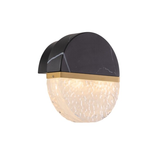 Фото Настенный светильник MB25030008-1A brass/black