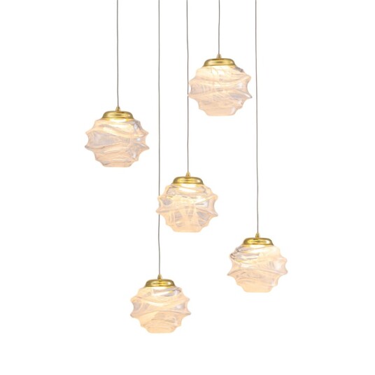 Фото Подвесной светильник MD25030003-5A gold/clear