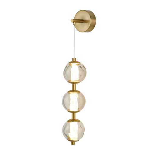 Фото Настенный светильник OB2437 brass/clear