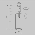 Фото 3 Трековый светильник Technical TR144-1-12W3K-W-BS