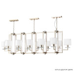 Фото 4 Люстры Crystal Lux NICOLAS SP12 L1600 GOLD/WHITE