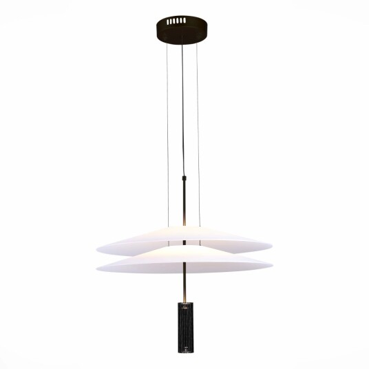 Фото SL6101.403.01 Люстра подвесная ST-Luce Черный/Белый LED 1*15W 3000K ИСОЛА